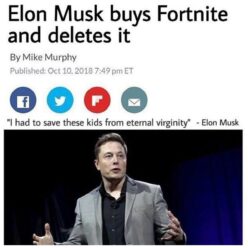 Elon Musk vs. Fortnite War